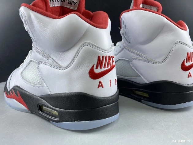 Chep Onekick Silver Jordan Tongue (2020) Retro DA1911-102 Fire Red Air 5 0701